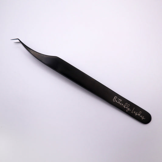 black fiber tip tweezer