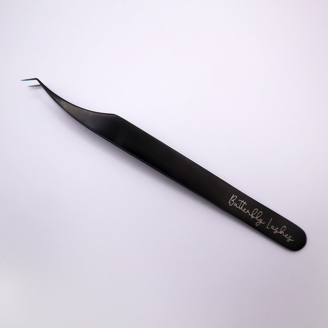 black fiber tip tweezer 